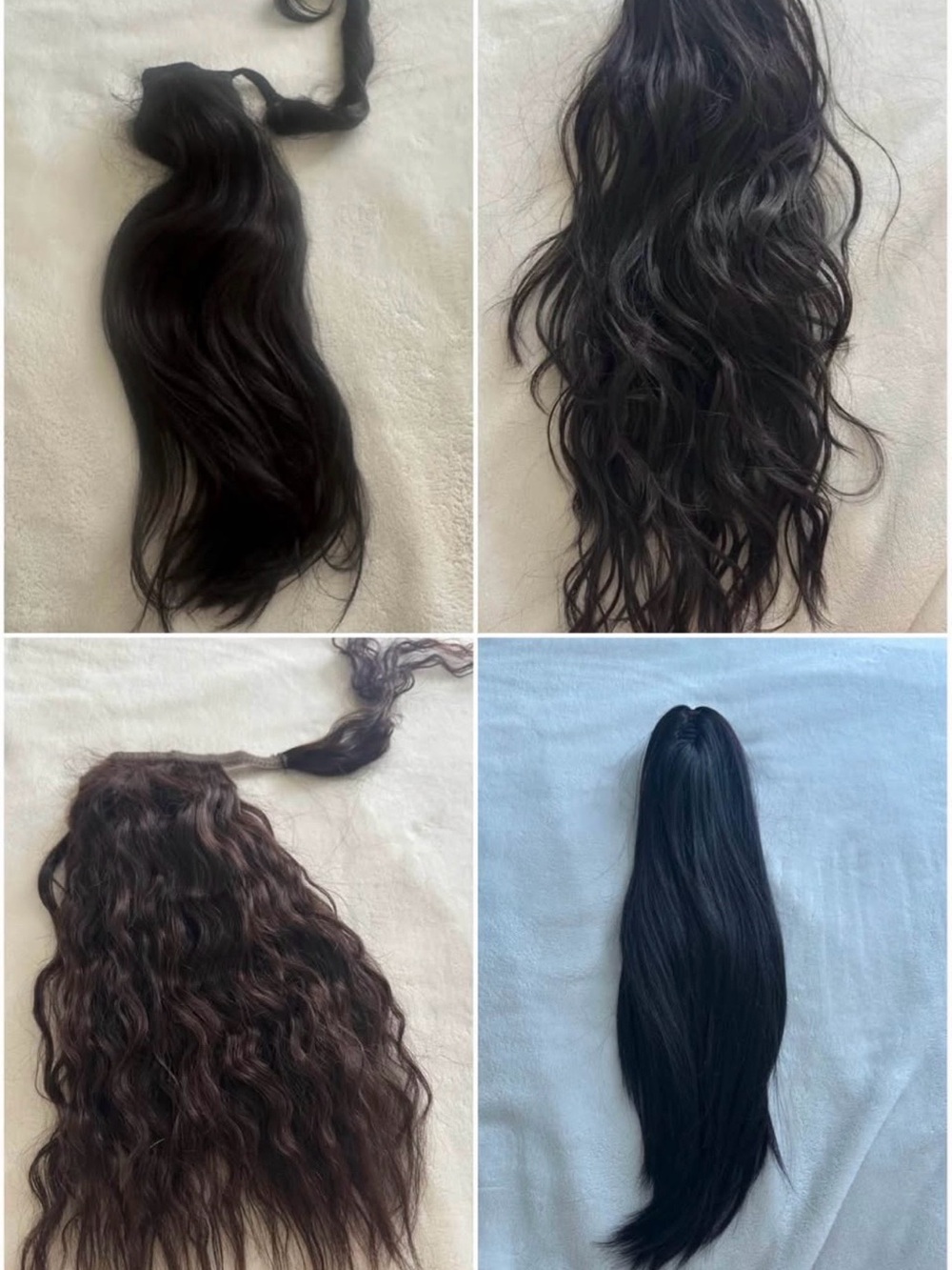 Premium Black Women’s ponytail Hair Extensions - Natural Black and brunette NEW